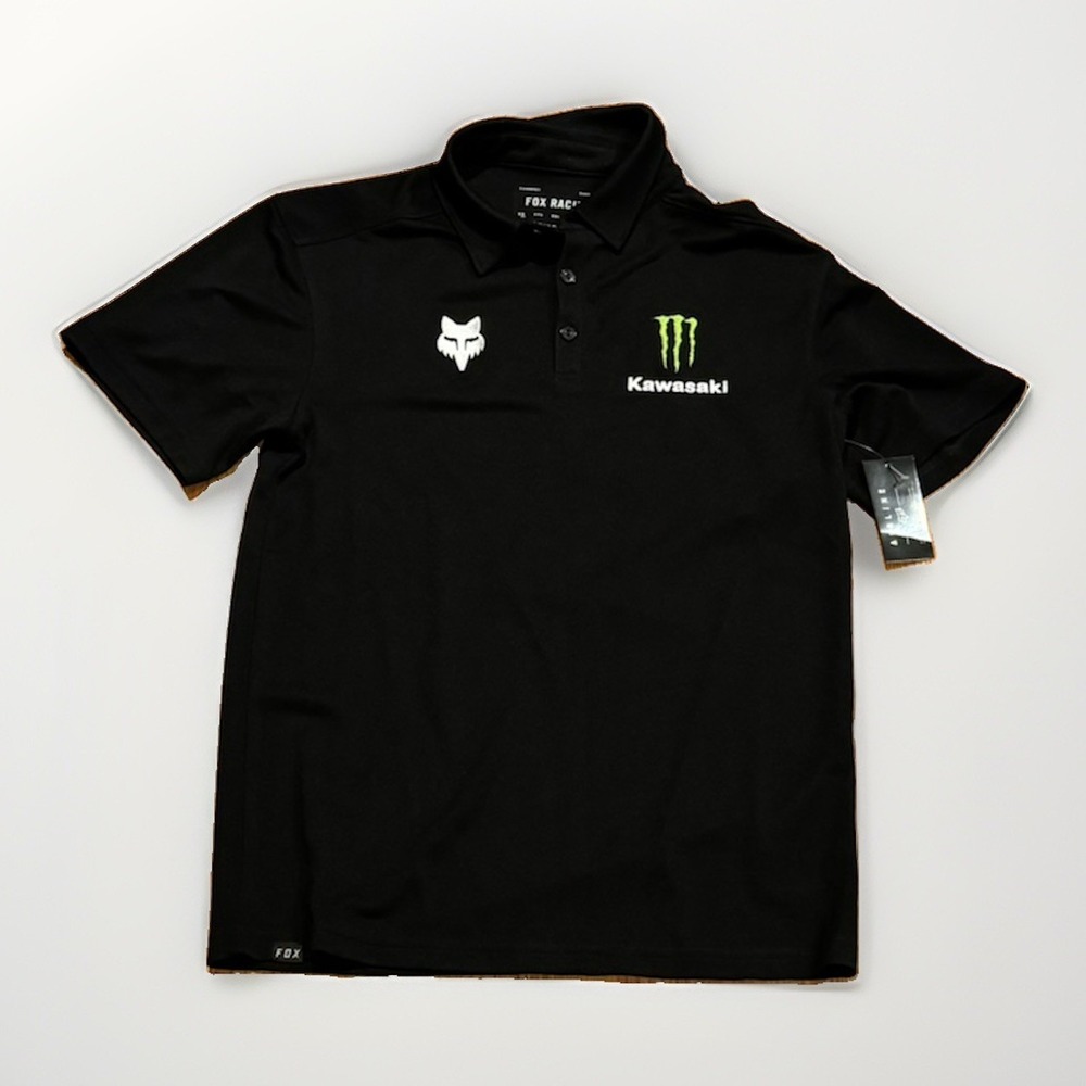 Monster Energy Kawasaki Racing Polo Shirt XS Fox Head Motorcycle New With Tags